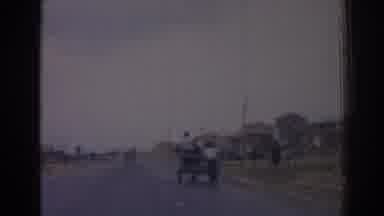 Izmir Turkey (1962): Approaching View Of Bicycle Cabby On Side Of Road On A Clear