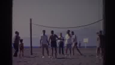 Izmir Turkey (1962): Record Of A Volley On The Beach Between Friends And Family