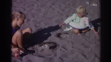 Izmir Turkey (1962): Children On The Beach Having Fun On Their Vacation With The