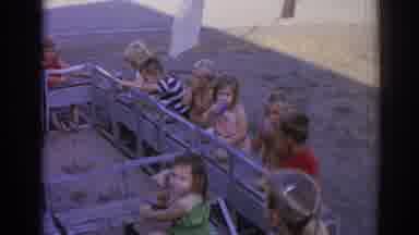 Izmir Turkey (1962): Children Sitting Around There Desk Together Eating And A