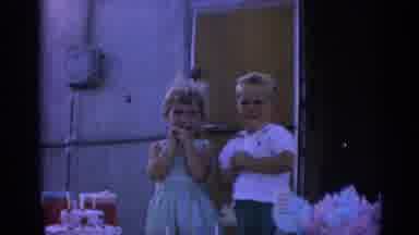 Izmir Turkey (1962): A Brother And Sister Being Filmed On Home Video Appears To Be