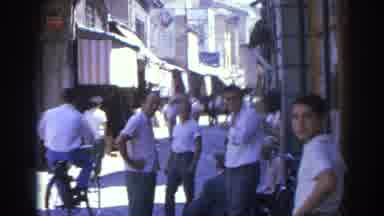 Izmir Turkey (1962): Street Scene With Men And Boys Stood By Market Stall Type
