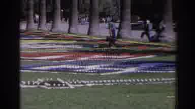 Izmir Turkey (1962): Large Decorated Outdoor Garden With Multiple Colored Plants