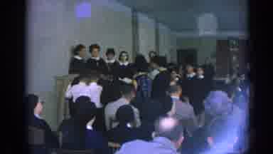 Izmir Turkey (1962): An Old Movie A Lot Of Children In A School Or Convent