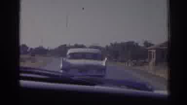 Izmir Turkey (1962): A White Car Driving In A Country Site Area