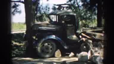 Izmir Turkey (1962): Green Cargo Truck Carrying Wood And Stones Hit Tree Wrecking