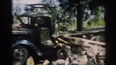 Izmir Turkey (1962): A Logging Type Truck And Trailer Is Seen At Side Of Road That