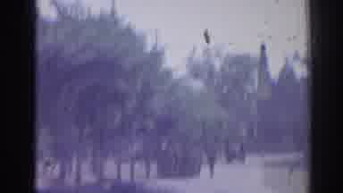Izmir Turkey (1962): View Of Marching Soldiers From Inside Of Car In Movement