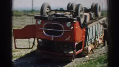 Izmir Turkey (1962): Record Of An Accident With A Truck Overturned On The Road