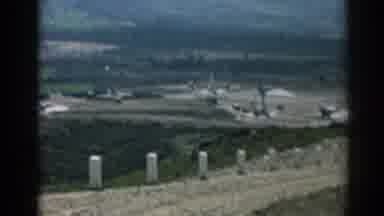 Izmir Turkey (1962): Camera From A Path Up A Mountain Shows Building And Some Cars