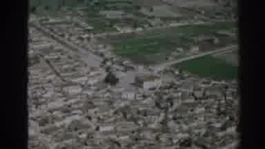 Izmir Turkey (1962): A View From The Sky Of A Closely Knit Urban Area With A Large