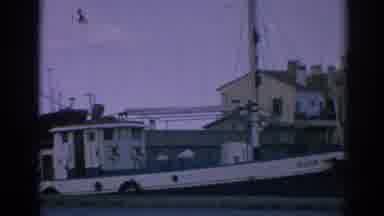 Izmir Turkey (1962): A Large Ship Is Docked At The Marina And People Have Come To
