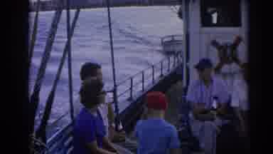 Izmir Turkey (1962): People Traveling On Boat And Shore