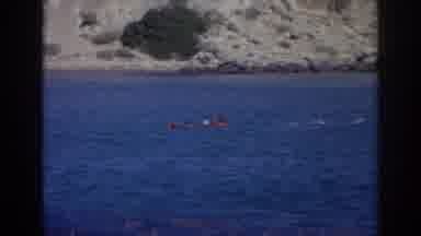 Izmir Turkey (1962): A Men Trying To Swim And Having Difficulties To Sit On A