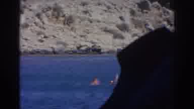 Izmir Turkey (1962): Someone Trying To Start Water Skiing During The Nice Summer