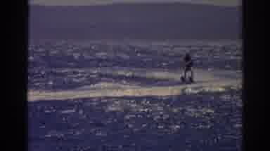 Izmir Turkey (1962): Person Wearing White Shorts Water Skis On A Bright Sunny Day