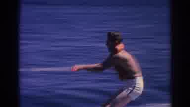 Izmir Turkey (1962): Water Man Boat People Riding Waves Board Motor Rock's Hands