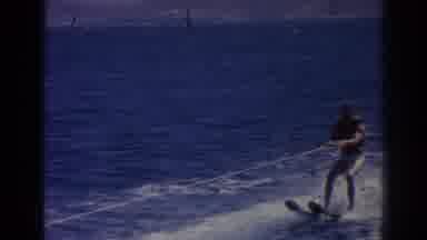 Izmir Turkey (1962): Man Playing Water Sports In The Sea