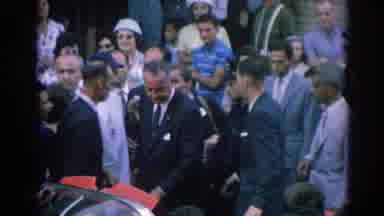 Izmir Turkey (1962): Man Waving To Someone In A Crowd And Getting Into Vehicle