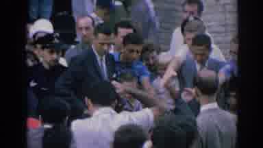 Izmir Turkey (1962): A Famous Person Is Surrounded By A Bunch Of Other Random
