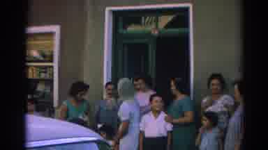 Izmir Turkey (1962): Group Of People Are Waiting Outside Of A Building While