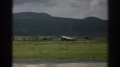 Izmir Turkey (1962): Silver Jet Taxis Down Runway Preparing For Takeoff On A Clear