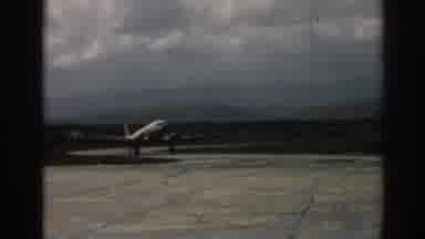 Izmir Turkey (1962): Airplane Taxiing On Tarmac Man Walking