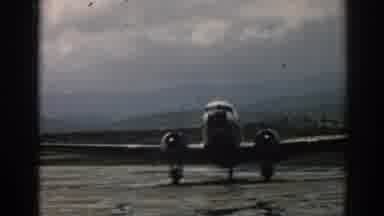 Izmir Turkey (1962): Hero-Plane With Propellers Running And Starting Down Runway