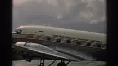 Izmir Turkey (1962): Turkish Airlines Tc-Baz Airplane Taxiing On A Runway