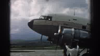 Izmir Turkey (1962): View Of Silver Red And White Jet Plane On A Cloudy Day