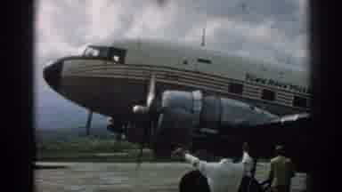 Izmir Turkey (1962): Airplane On Tarmac Propeller Engine Starting Men In
