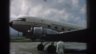 Izmir Turkey (1962): A Small Airplane Is Spinning Its Propellers And Its About To