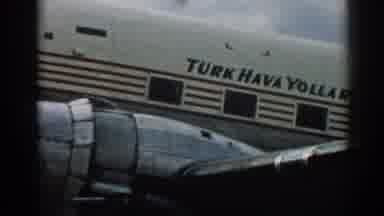 Izmir Turkey (1962): The Plane Says Turk Hava Yollari The It Taxis Down The Runway
