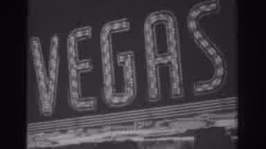 Las Vegas (1962): Black And White Passing Through Different Luminous Vegas Motel