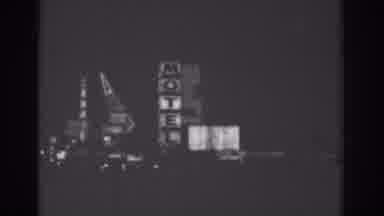 Las Vegas (1962): Moving Camera Motel Night Black And White Big Building Flashing