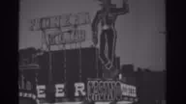 Las Vegas (1962): View Of Flashing Pioneer Club Casino Sign On A Clear Day