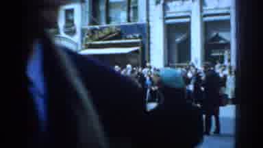 New York City (1962): Band Wearing Green Uniforms Walk Down Street In Parade On A