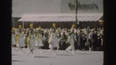 New York City (1962): Fanfare Band Performs Through The City Streets On Holiday