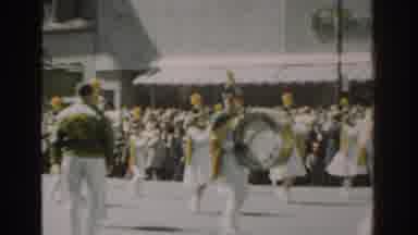 New York City (1962): Bagpipe Band Marches In Parade On A Bright Sunny Day