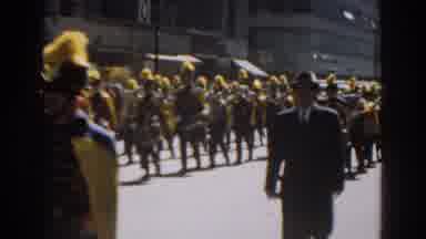 New York City (1962): Parade March In The City With The Band On A Sunny Day In The