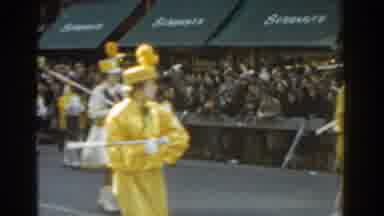 New York City (1962): Talented Marching Band Entertains Downtown Last Weekend