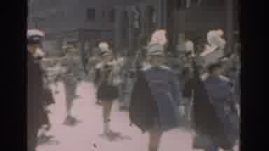 New York City (1962): Women Parading Playing Percussion And Wind Instruments