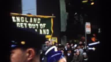 New York City (1962): Men Women And Kids Standing And Watching A Parade During The