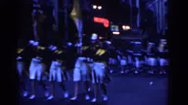 New York City (1962): Marching Band Parading Down The Main Street During A
