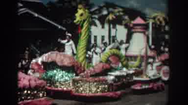 Pasadena California (1962): Parade Float Featuring Sailors Underwater Scene