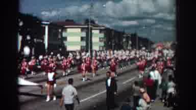 Pasadena California (1962): Traditional Parade In Main Avenue With Beautiful And
