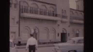 Florida USA (1963): A Building Near Of The Beach Where People Cross Through And