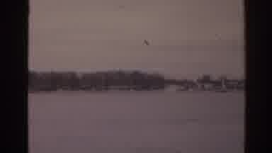 Florida USA (1963): A Lovely Panoramic Of A Small Town Lake In Winter