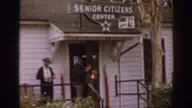 Florida USA (1963): Man Entering Senior Citizen Center That Is Located In Front Of
