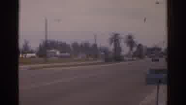 Florida USA (1963): Lonely Street Of California During The Minimal Traffic